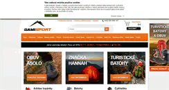 Desktop Screenshot of gamisport.sk